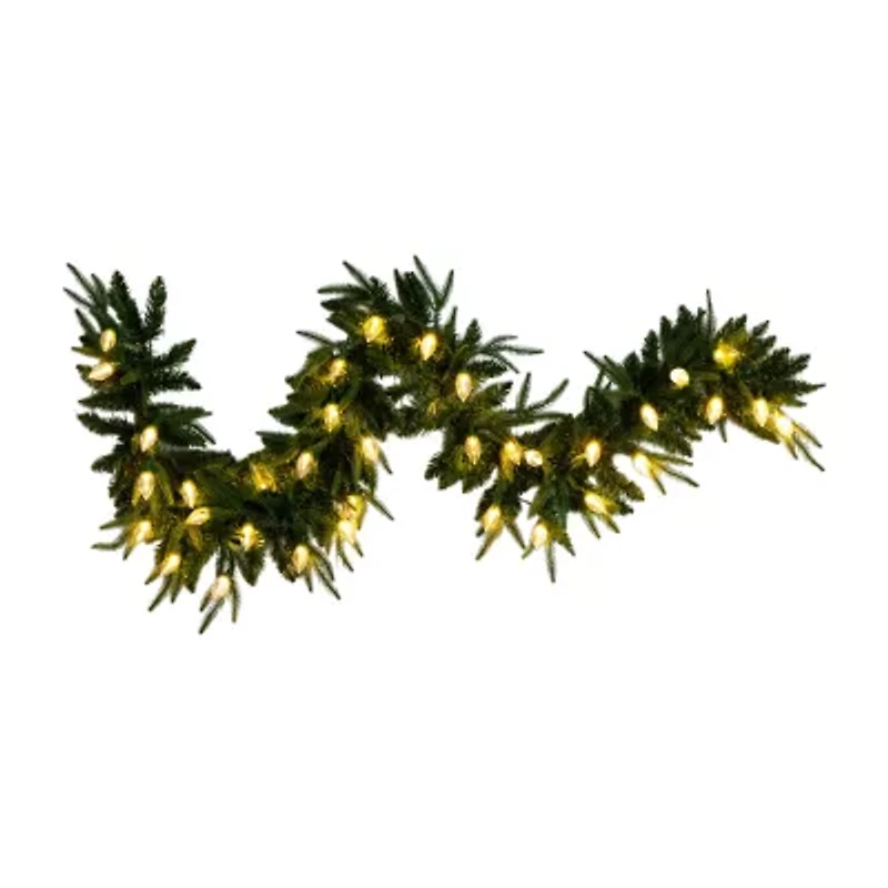 Nearly Natural Pre-Lit Wreath