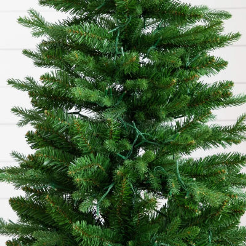 Nearly Natural 4 1/2 Foot Pre-Lit Pine Christmas Tree