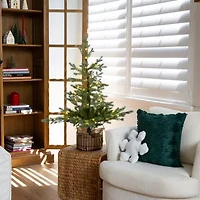 Nearly Natural 3 Foot Pre-Lit Pine Christmas Tree