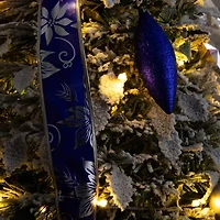 Nearly Natural 5 Foot Pre-Lit Flocked Collapsible Pine Christmas Tree