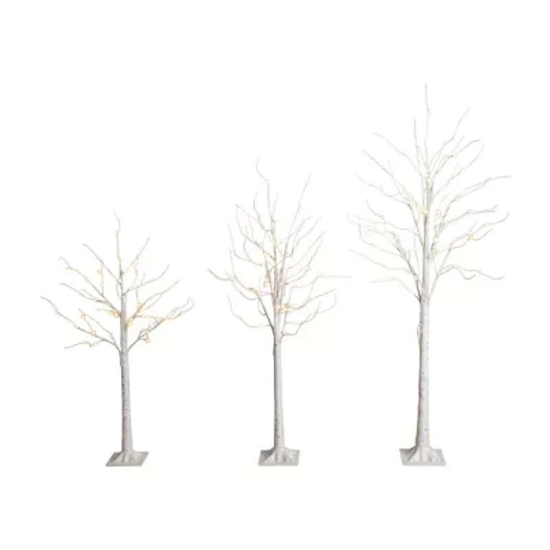 Nearly Natural 6 Foot Pre-Lit Birch Christmas Tree
