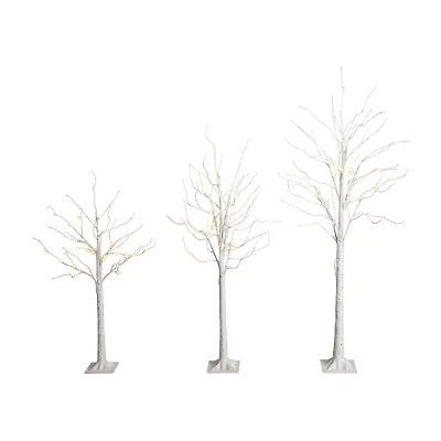 Nearly Natural 6 Foot Pre-Lit Birch Christmas Tree
