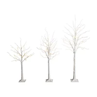 Nearly Natural 6 Foot Pre-Lit Birch Christmas Tree