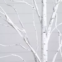 Nearly Natural 6 Foot Pre-Lit Birch Christmas Tree