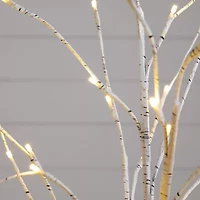 Nearly Natural 6 Foot Pre-Lit Birch Christmas Tree