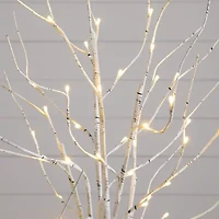 Nearly Natural 6 Foot Pre-Lit Birch Christmas Tree
