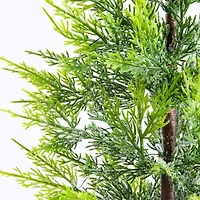 Nearly Natural Foot Pre-Lit Flocked Christmas Tree