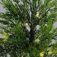 Nearly Natural Foot Pre-Lit Flocked Christmas Tree