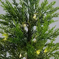 Nearly Natural Foot Pre-Lit Flocked Christmas Tree