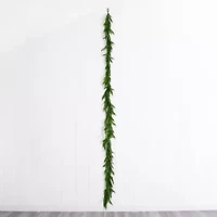 Nearly Natural 15ft Real Touch Pine Garland Wreath