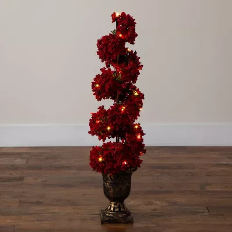 Nearly Natural 3 Foot Pre-Lit Timer Christmas Tree