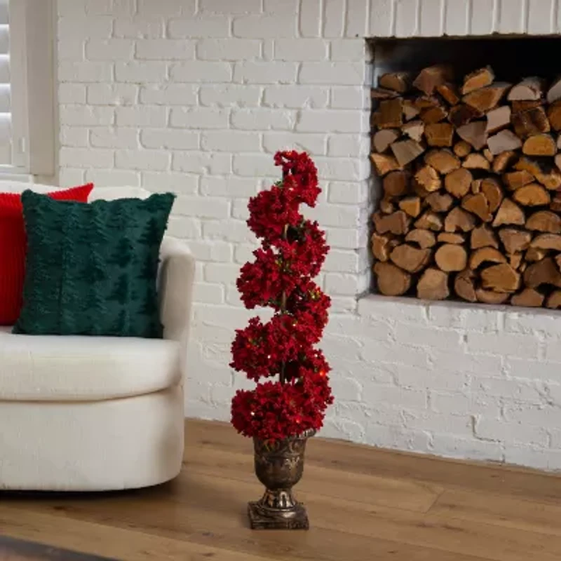 Nearly Natural 3 Foot Pre-Lit Timer Christmas Tree