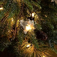Nearly Natural 4 Foot Pre-Lit Pine Christmas Tree