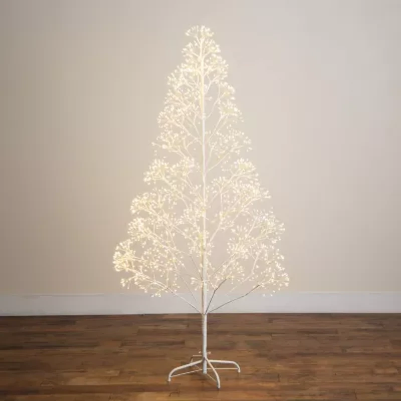 Nearly Natural 6 Foot Pre-Lit Christmas Tree