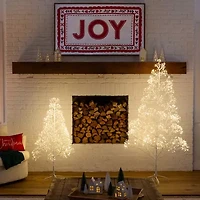 Nearly Natural 6 Foot Pre-Lit Christmas Tree