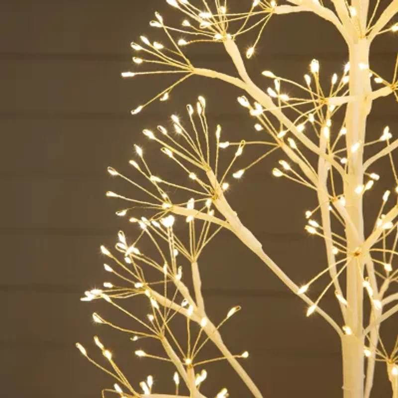 Nearly Natural 6 Foot Pre-Lit Christmas Tree
