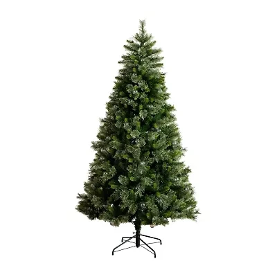 Nearly Natural 7 1/2 Foot Pre-Lit Pine Christmas Tree