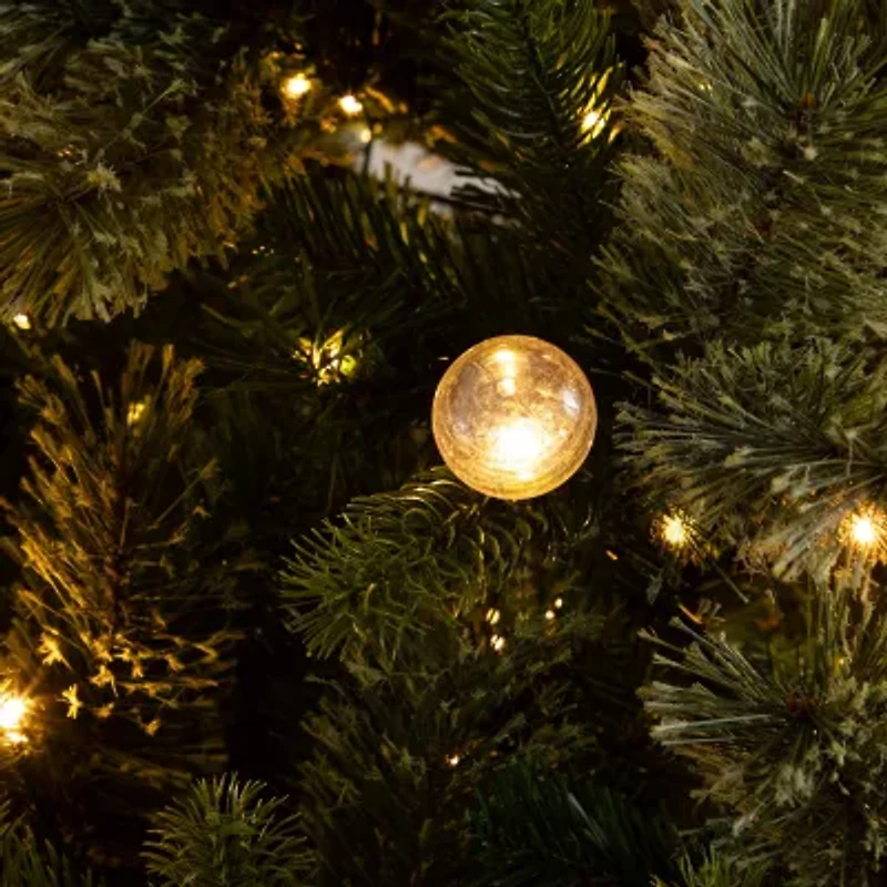 Nearly Natural 7 1/2 Foot Pre-Lit Pine Christmas Tree