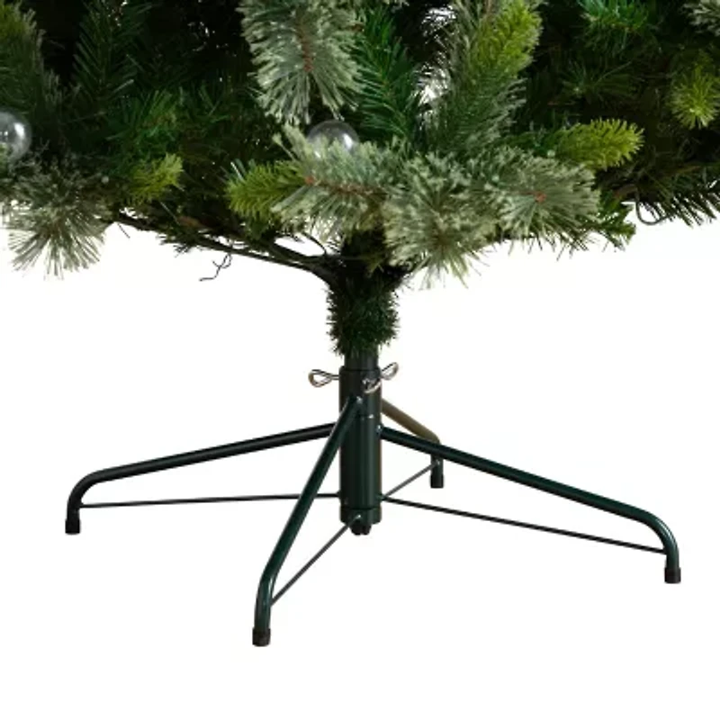 Nearly Natural 7 1/2 Foot Pre-Lit Pine Christmas Tree