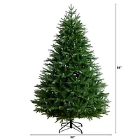 Nearly Natural 7 Foot Pre-Lit Multi-Function Lights Pine Christmas Tree