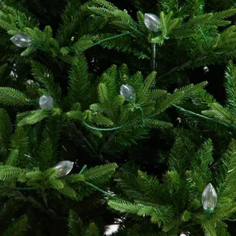 Nearly Natural 7 Foot Pre-Lit Multi-Function Lights Pine Christmas Tree