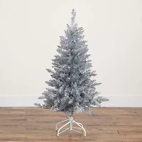 Nearly Natural 4 Foot Pre-Lit Pine Christmas Tree