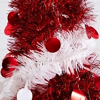 Nearly Natural 4 Foot Pre-Lit Collapsible Pine Christmas Tree