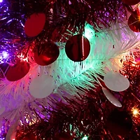Nearly Natural 4 Foot Pre-Lit Collapsible Pine Christmas Tree