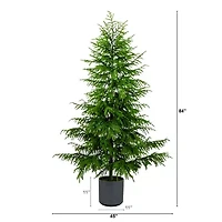 Nearly Natural 7 Foot Pine Christmas Tree