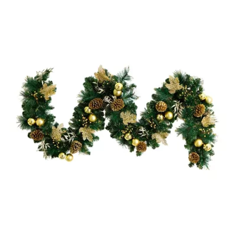 Nearly Natural Pre-Lit Wreath