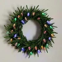 Nearly Natural Pre-Lit Wreath
