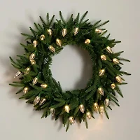 Nearly Natural Pre-Lit Wreath