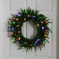 Nearly Natural Pre-Lit Wreath