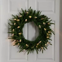 Nearly Natural Pre-Lit Wreath