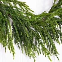 Nearly Natural 8ft Real Touch Wreath