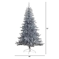 Nearly Natural 6 Foot Pre-Lit Pine Christmas Tree