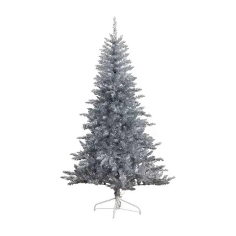 Nearly Natural 6 Foot Pre-Lit Pine Christmas Tree