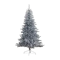 Nearly Natural 6 Foot Pre-Lit Pine Christmas Tree