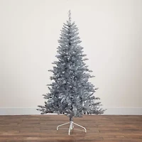 Nearly Natural 6 Foot Pre-Lit Pine Christmas Tree