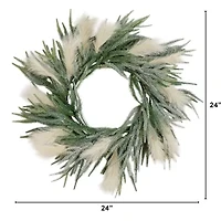 Nearly Natural Pre-Lit Wreath
