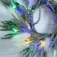 Nearly Natural Pre-Lit Wreath
