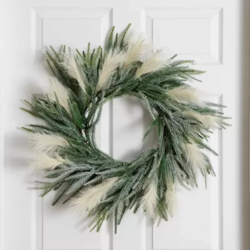 Nearly Natural Pre-Lit Wreath