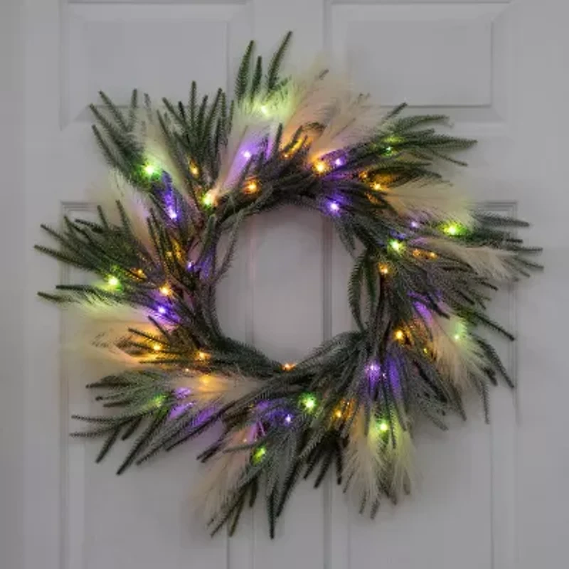 Nearly Natural Pre-Lit Wreath