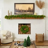 Nearly Natural Pre-Lit Wreath