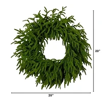 Nearly Natural Pre-Lit Wreath