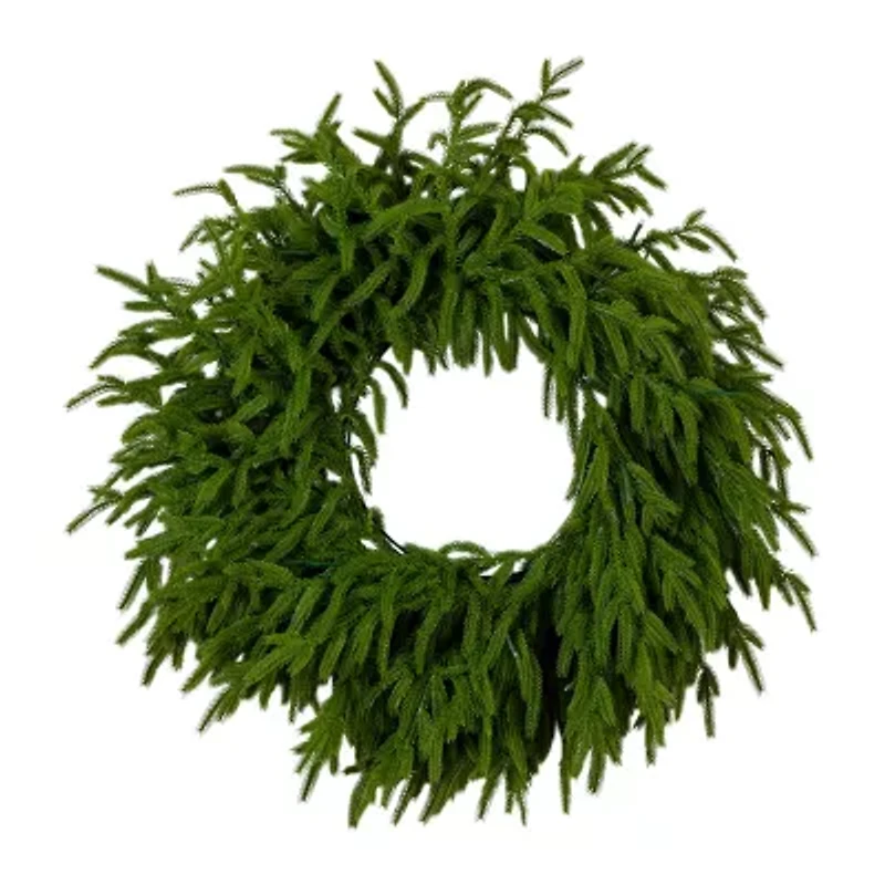 Nearly Natural Pre-Lit Wreath