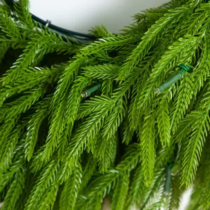 Nearly Natural Pre-Lit Wreath