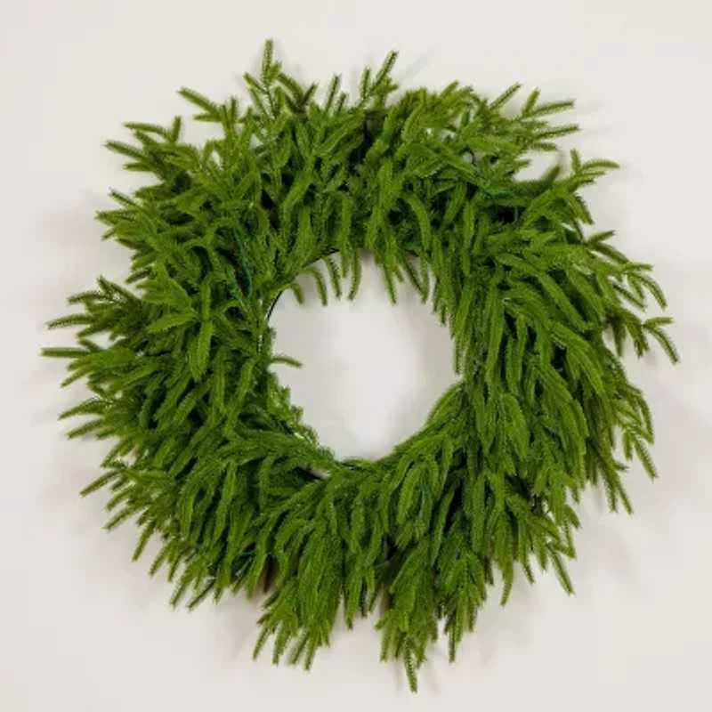 Nearly Natural Pre-Lit Wreath