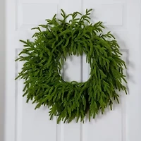 Nearly Natural Pre-Lit Wreath