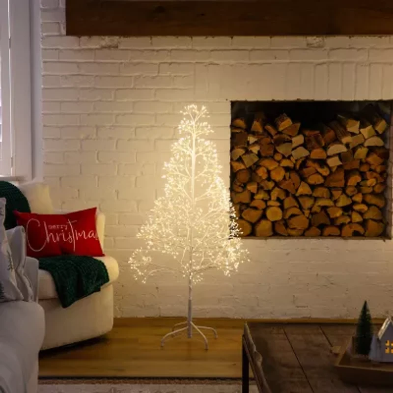 Nearly Natural 4 Foot Pre-Lit Christmas Tree